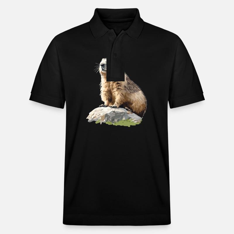 Marmottes Marmottes - Polo PREPSTER bio Stanley/Stella Unisexe - noir