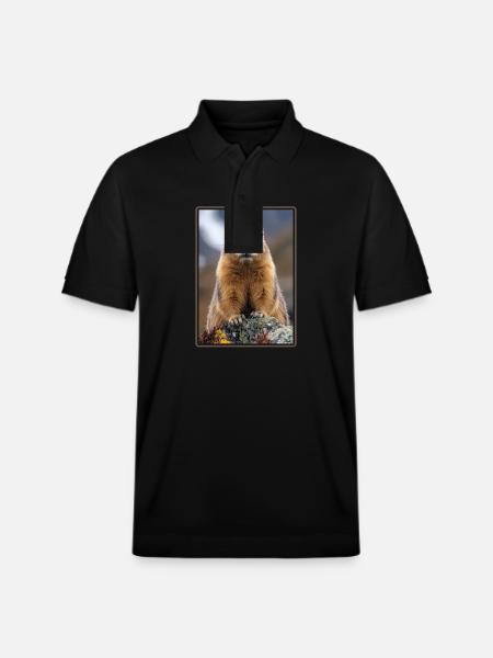 Marmots Groundhog - Stanley/Stella Unisex Organic Polo Shirt PREPSTER - black