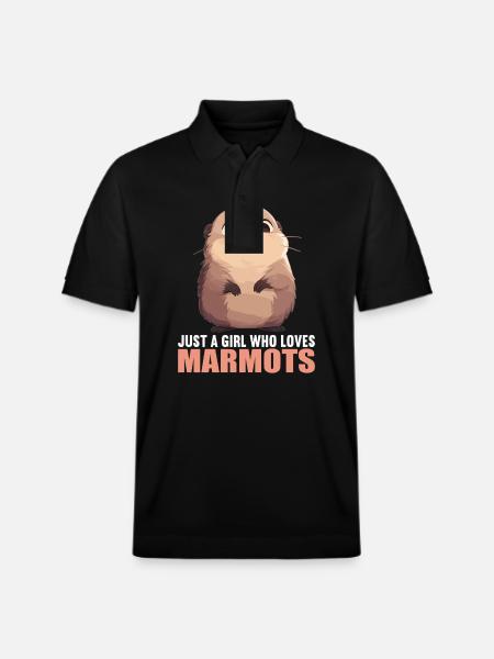 Marmots Groundhog - Stanley/Stella Unisex Organic Polo Shirt PREPSTER - black