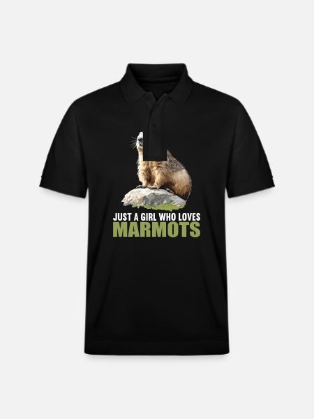 Marmots Groundhog - Stanley/Stella Unisex Organic Polo Shirt PREPSTER - black