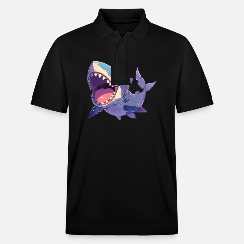 Mégalodons Megalodon - Polo PREPSTER bio Stanley/Stella Unisexe - noir