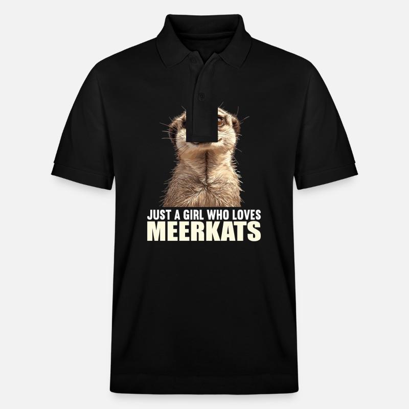 Meerkat Erdmännchen - Polo PREPSTER bio Stanley/Stella Unisexe - noir