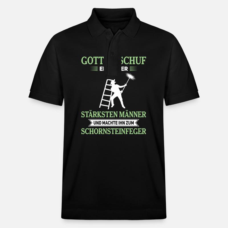 Schornsteinfeger Herren - Stanley/Stella Unisex Bio-Poloshirt PREPSTER - Schwarz
