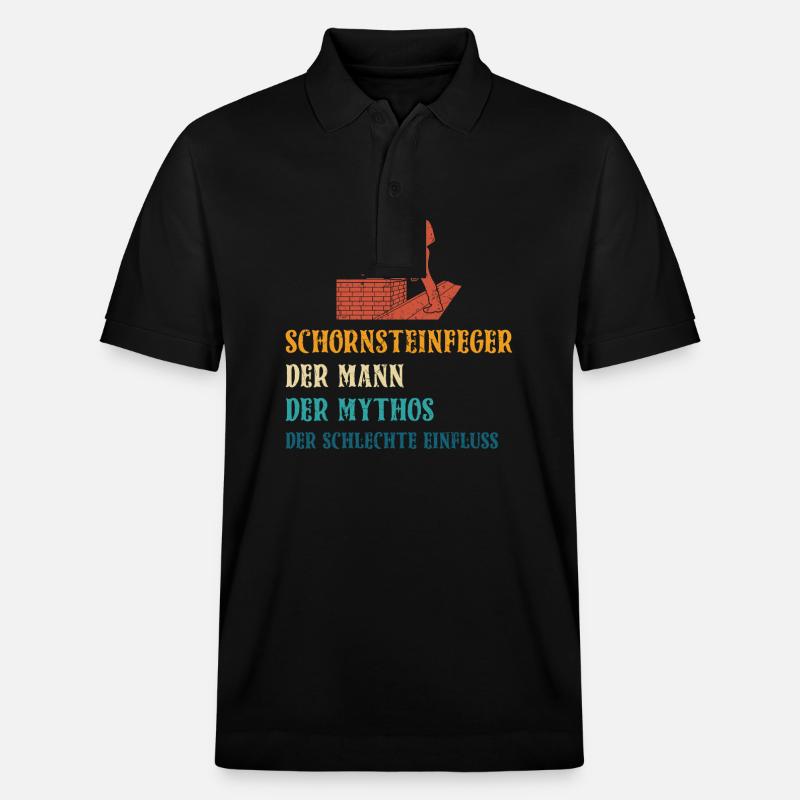 Schornsteinfeger Herren - Stanley/Stella Unisex Bio-Poloshirt PREPSTER - Schwarz