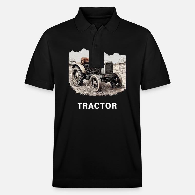 TRAKTOR - Stanley/Stella Unisex Bio-Poloshirt PREPSTER - Schwarz