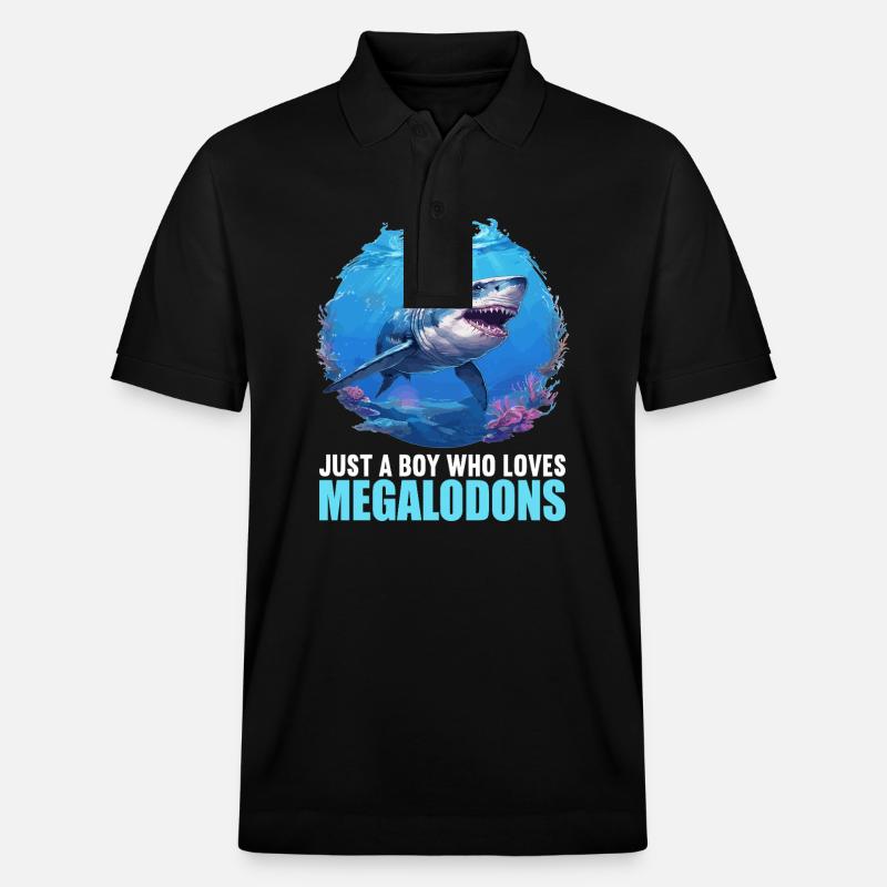 Mégalodons Megalodon - Polo PREPSTER bio Stanley/Stella Unisexe - noir