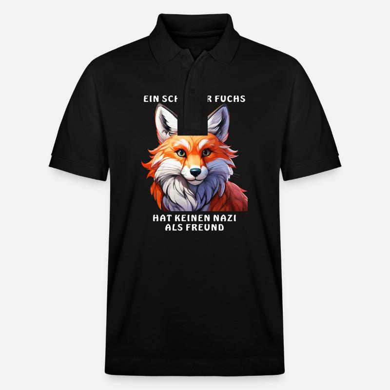 EIN SCHLAUER FUCHS - Stanley/Stella Unisex Bio-Poloshirt PREPSTER - Schwarz