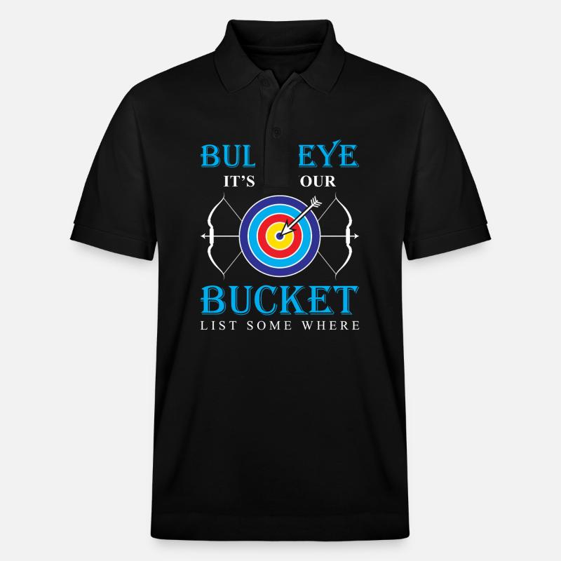 Bogenschießen Bogenschütze - Stanley/Stella Unisex Bio-Poloshirt PREPSTER - Schwarz