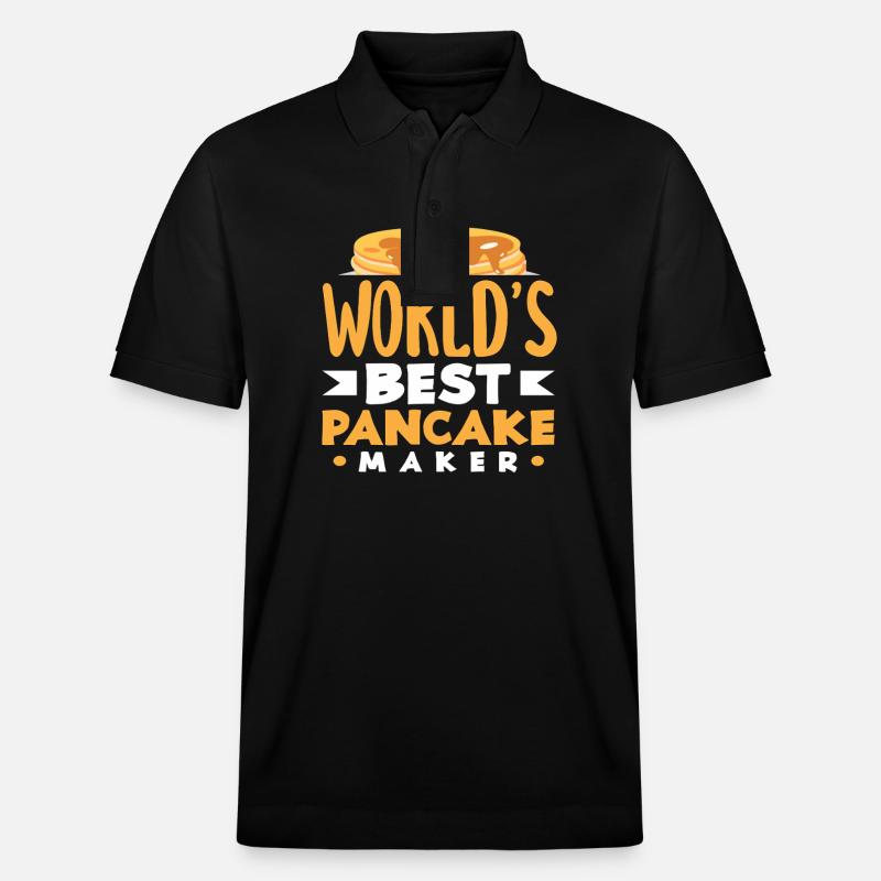 Pfannkuchen Bester Pfannkuchenmacher - Stanley/Stella Unisex Bio-Poloshirt PREPSTER - Schwarz