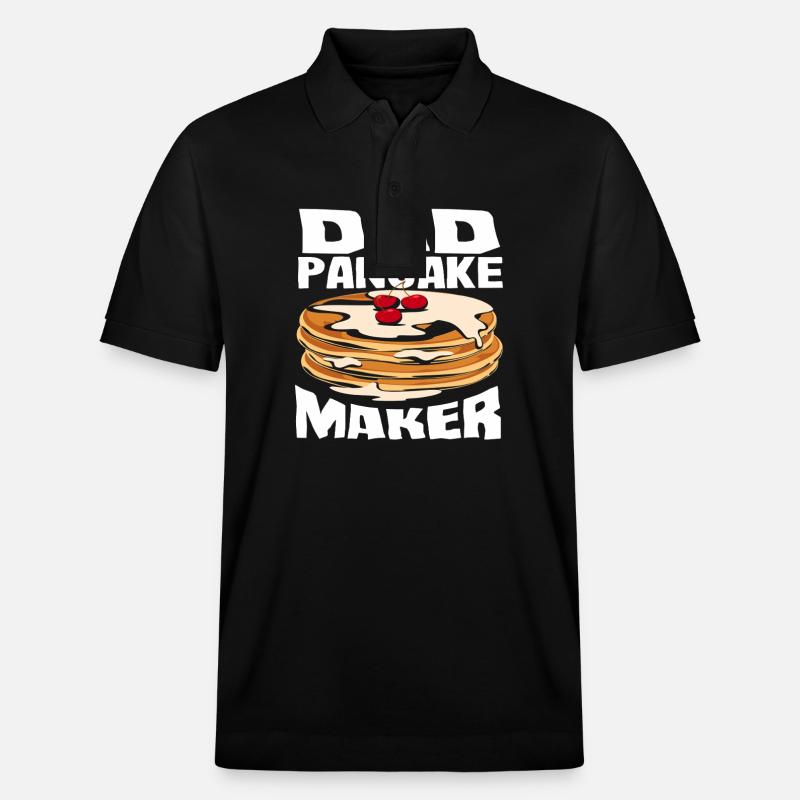 Pancakes Dad Pancake Maker - Stanley/Stella Unisex Bio-Poloshirt PREPSTER - Schwarz