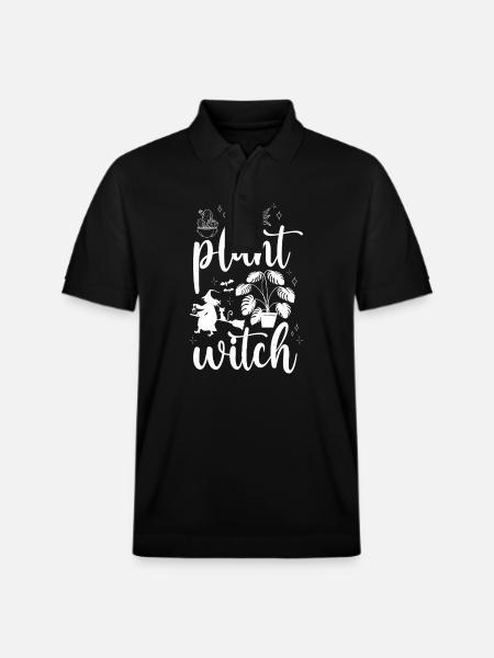 Plant Lover Gardening Halloween - Stanley/Stella Unisex Organic Polo Shirt PREPSTER - black