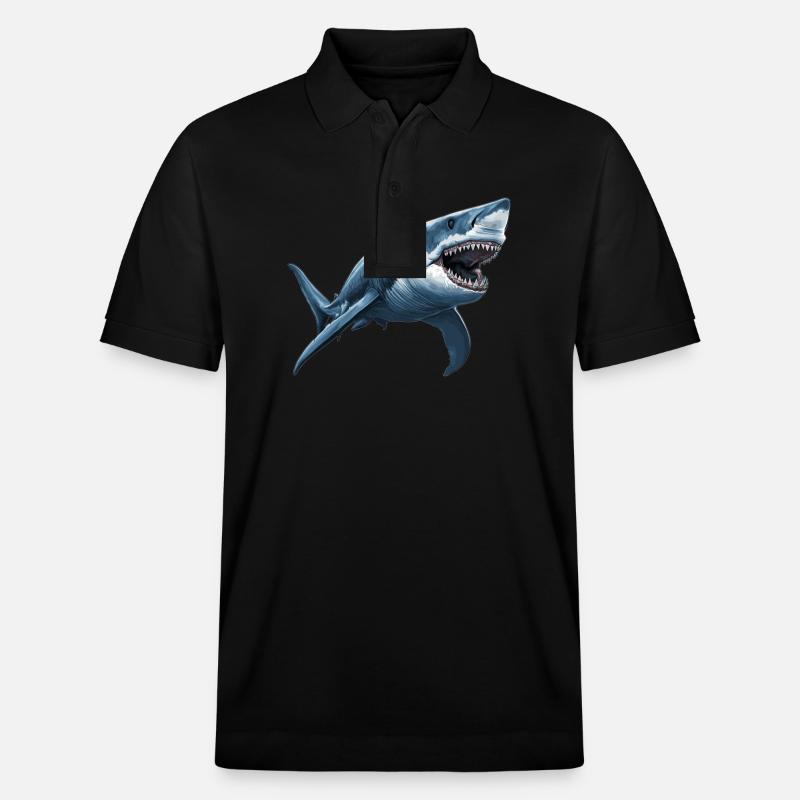 Requins Requin - Polo PREPSTER bio Stanley/Stella Unisexe - noir