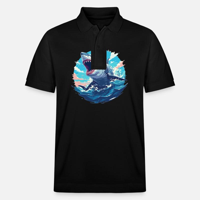 Requins Requin - Polo PREPSTER bio Stanley/Stella Unisexe - noir