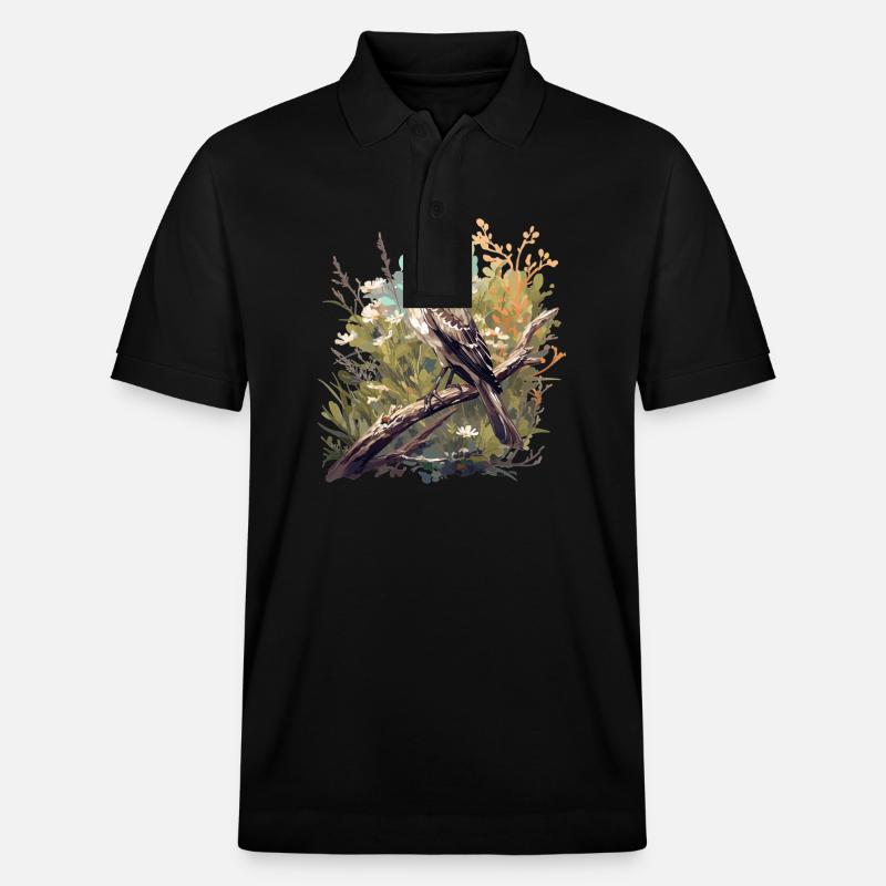 Oiseaux moqueurs Oiseaux moqueurs - Polo PREPSTER bio Stanley/Stella Unisexe - noir