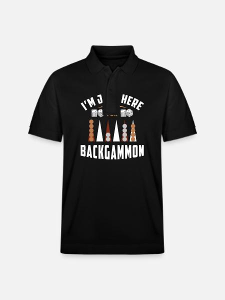 Backgammon Spiel - Stanley/Stella Unisex Bio-Poloshirt PREPSTER - Schwarz