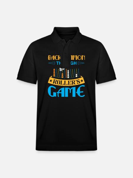 Backgammon Spiel - Stanley/Stella Unisex Bio-Poloshirt PREPSTER - Schwarz
