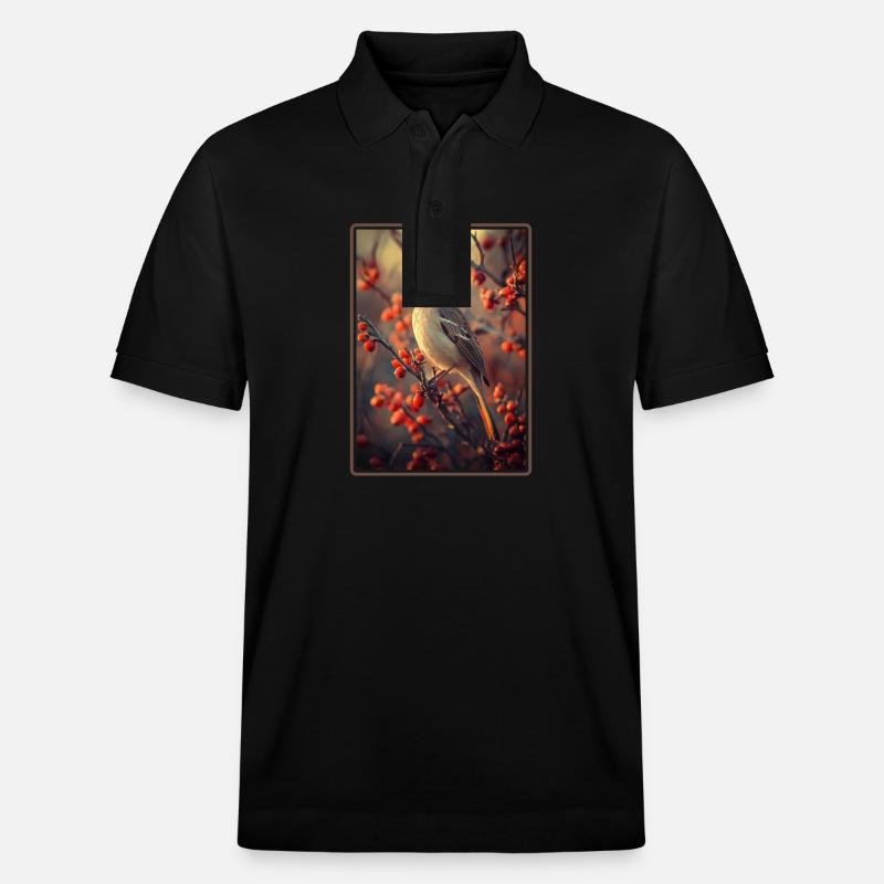 Oiseaux moqueurs Oiseaux moqueurs - Polo PREPSTER bio Stanley/Stella Unisexe - noir