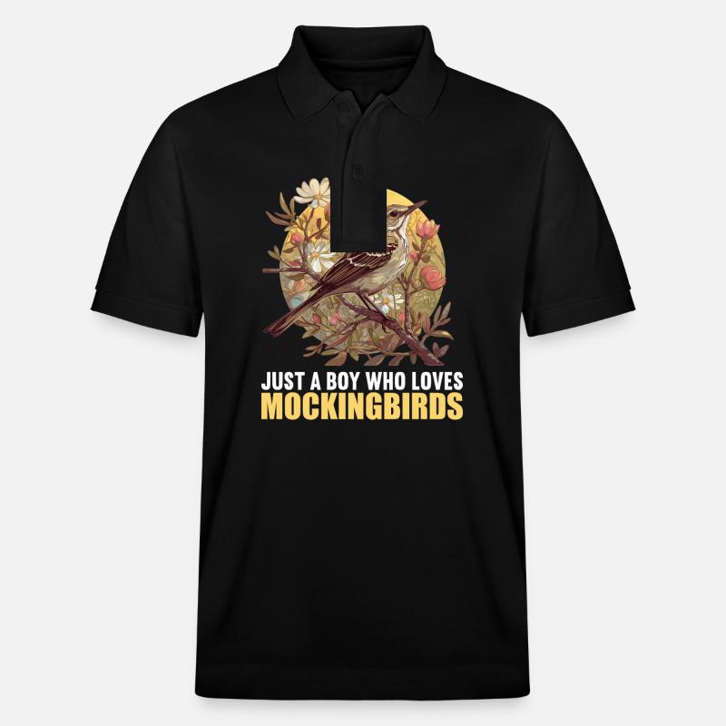 Oiseaux moqueurs Oiseaux moqueurs - Polo PREPSTER bio Stanley/Stella Unisexe - noir