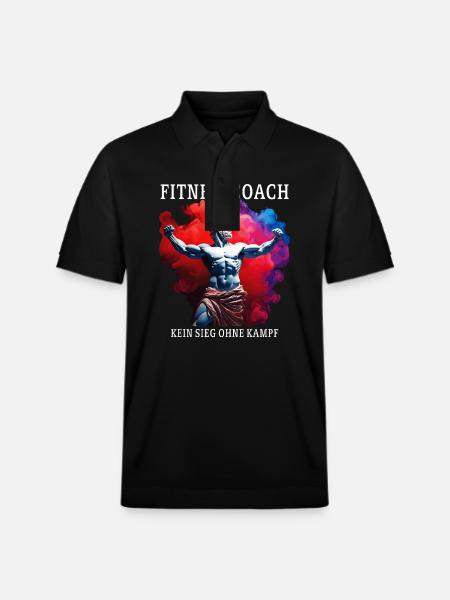 PREPARATORE ATLETICO: NON C'È VITTORIA SENZA LOTTA - Polo ecologica unisex PREPSTER di Stanley/Stella - nero