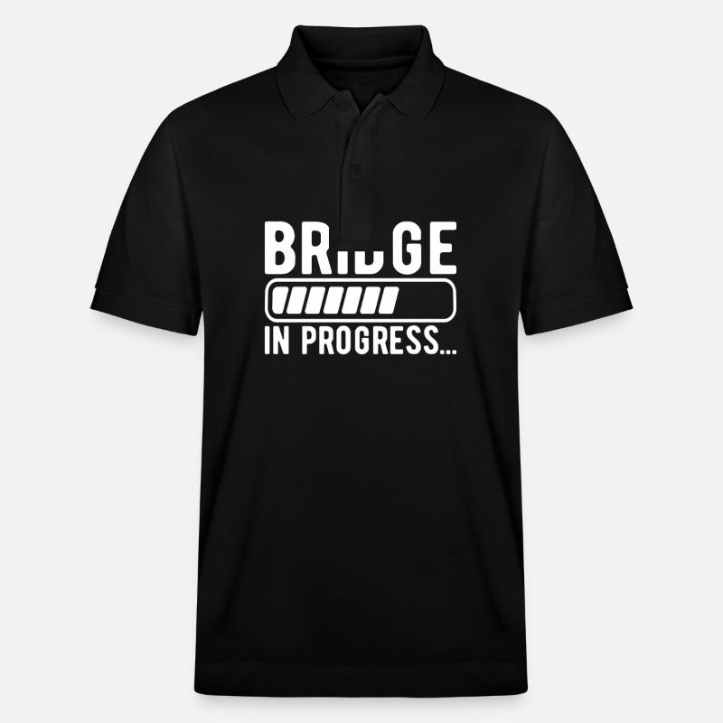 Bridge Engineer Bridge Construction - Stanley/Stella Unisex Organic Polo Shirt PREPSTER - black