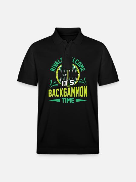 Backgammon Spiel - Stanley/Stella Unisex Bio-Poloshirt PREPSTER - Schwarz