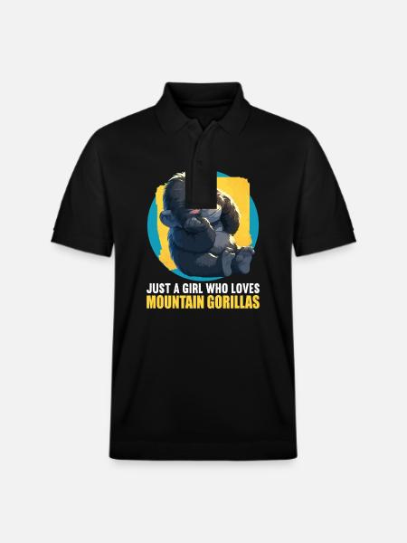Berggorillas Berggorilla - Stanley/Stella Unisex Bio-Poloshirt PREPSTER - Schwarz
