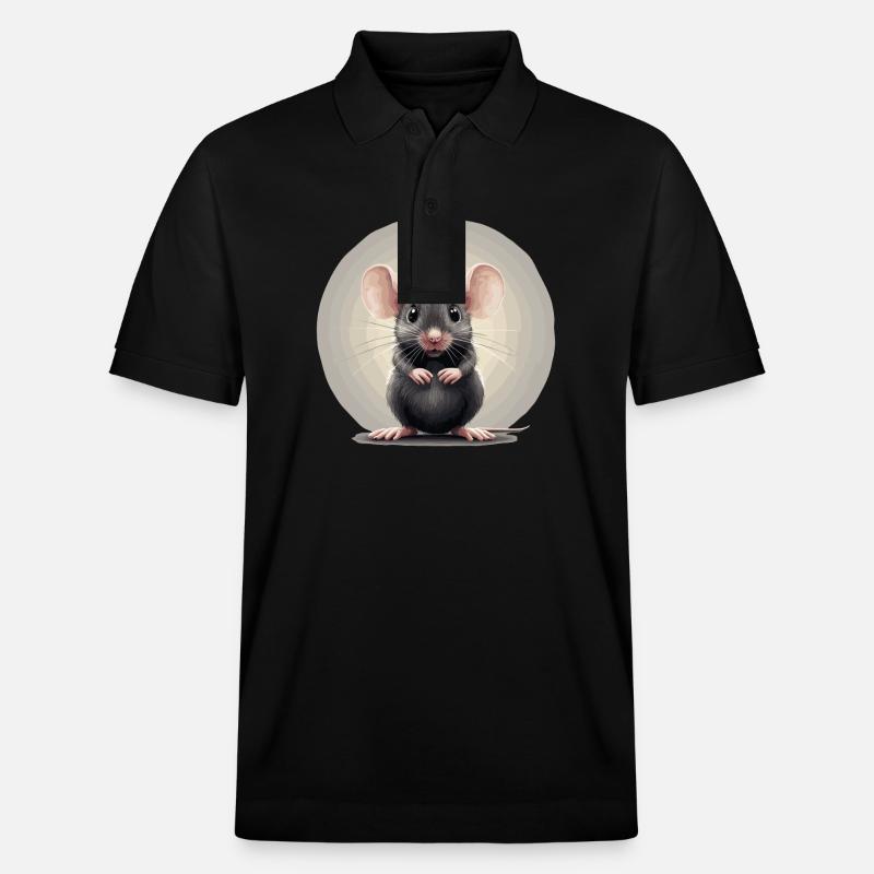 Mäuse Maus - Stanley/Stella Unisex Bio-Poloshirt PREPSTER - Schwarz
