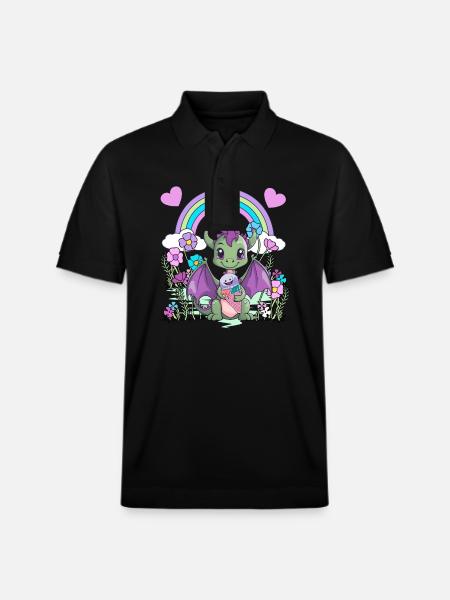 Dragon - Stanley/Stella Unisex Organic Polo Shirt PREPSTER - black