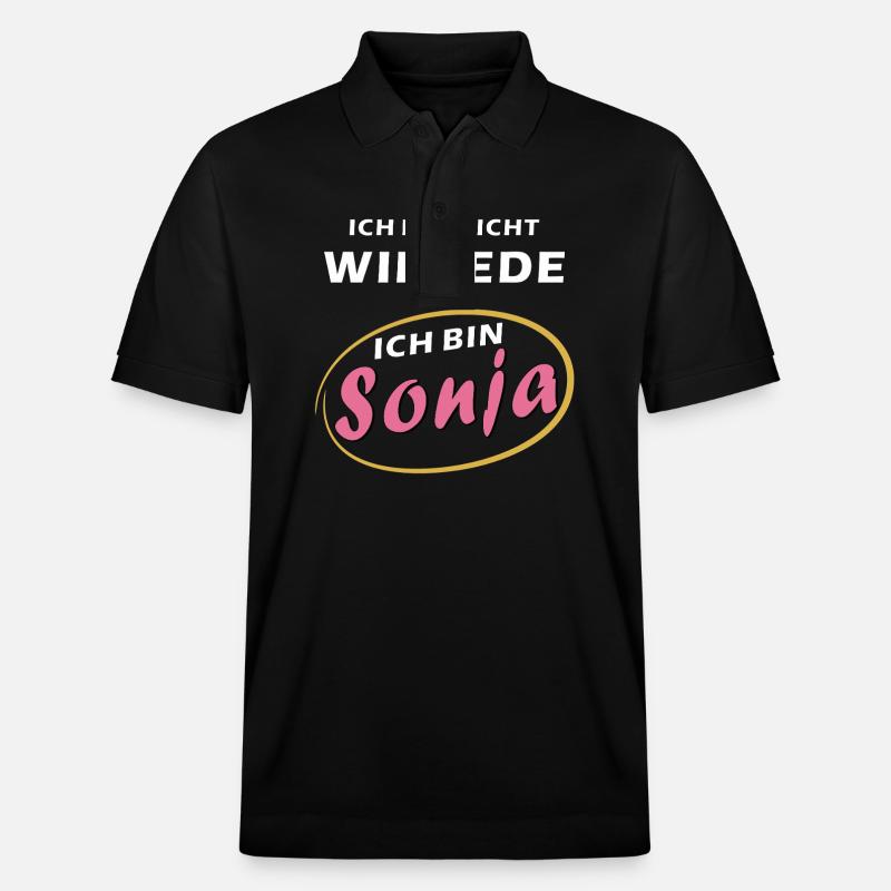 ICH BIN Sonja - Stanley/Stella Unisex Bio-Poloshirt PREPSTER - Schwarz
