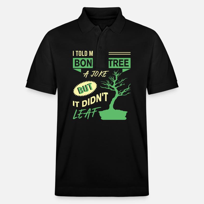 Bonsai Tree - Stanley/Stella Unisex Bio-Poloshirt PREPSTER - Schwarz