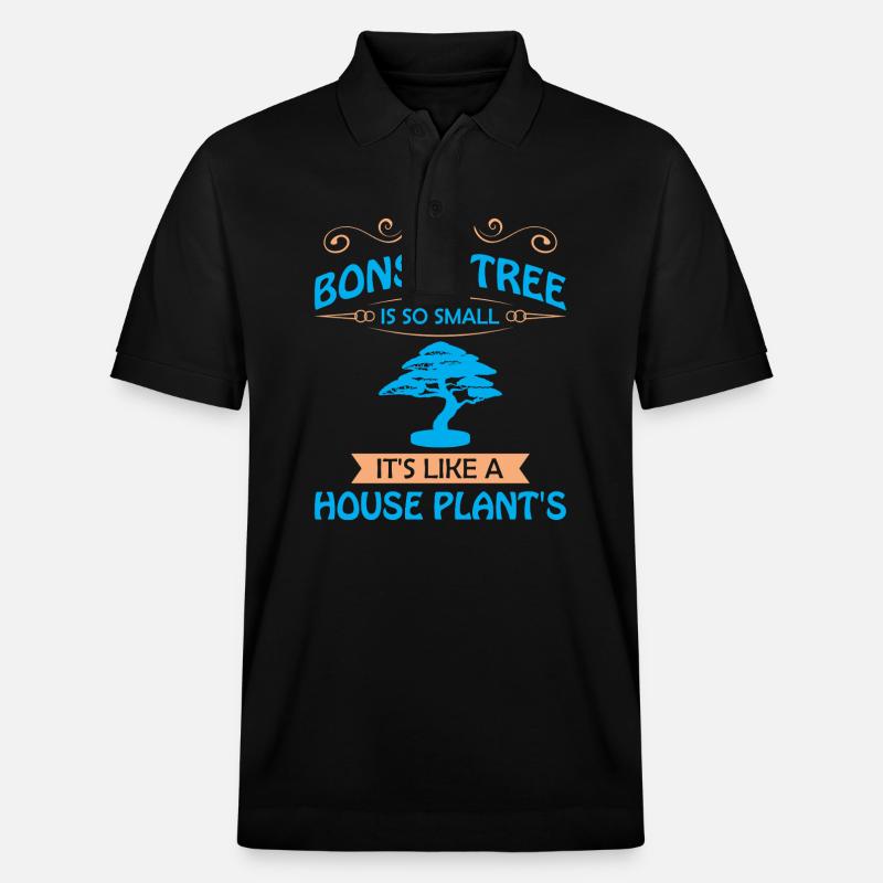Bonsai Tree - Stanley/Stella Unisex Bio-Poloshirt PREPSTER - Schwarz