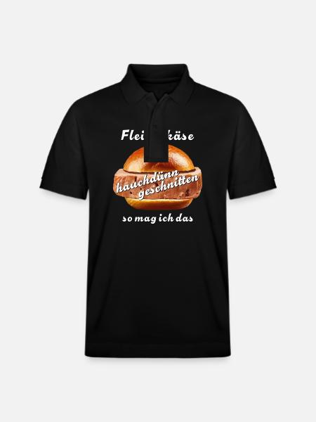 Meatloaf sliced wafer-thin - Stanley/Stella Unisex Organic Polo Shirt PREPSTER - black