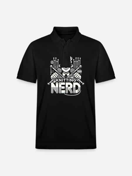 Strick-Nerd - Stanley/Stella Unisex Bio-Poloshirt PREPSTER - Schwarz