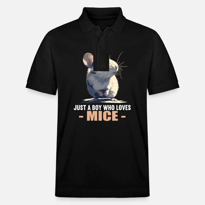 Mäuse Maus - Stanley/Stella Unisex Bio-Poloshirt PREPSTER - Schwarz
