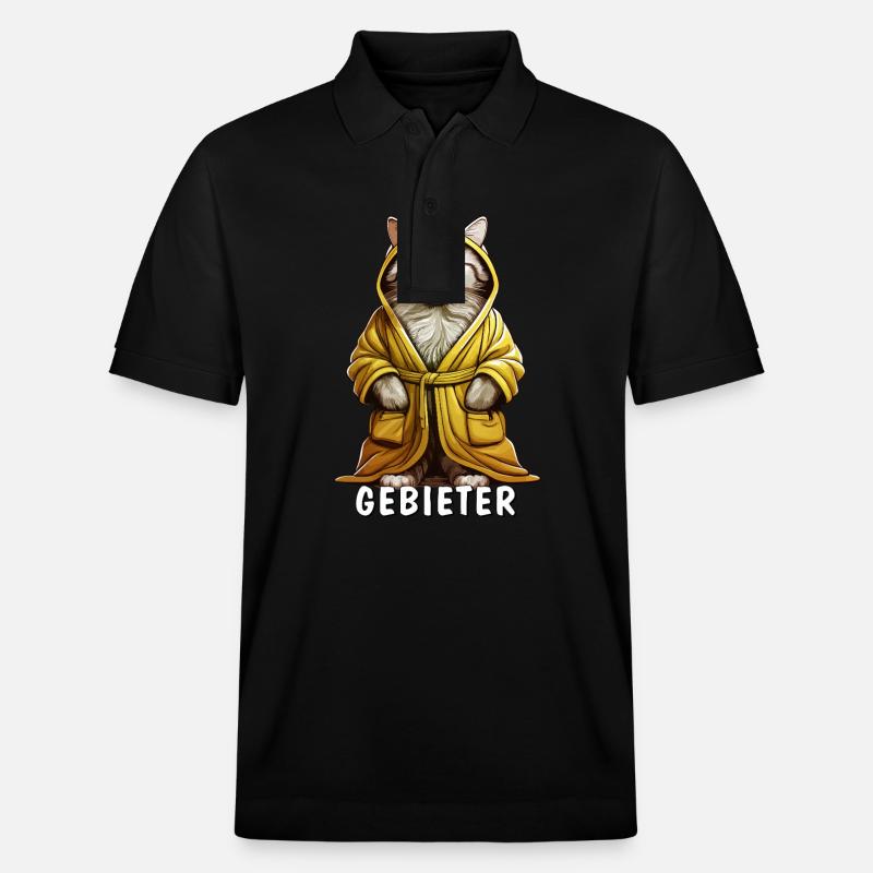 KATZE MANTEL GEBIETER - Stanley/Stella Unisex Bio-Poloshirt PREPSTER - Schwarz