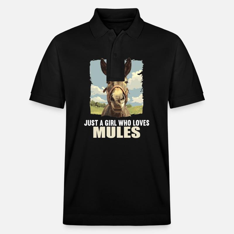 Mules Mule - Polo PREPSTER bio Stanley/Stella Unisexe - noir