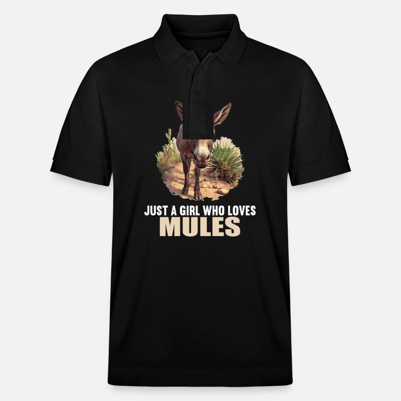 Mules Mule - Polo PREPSTER bio Stanley/Stella Unisexe - noir