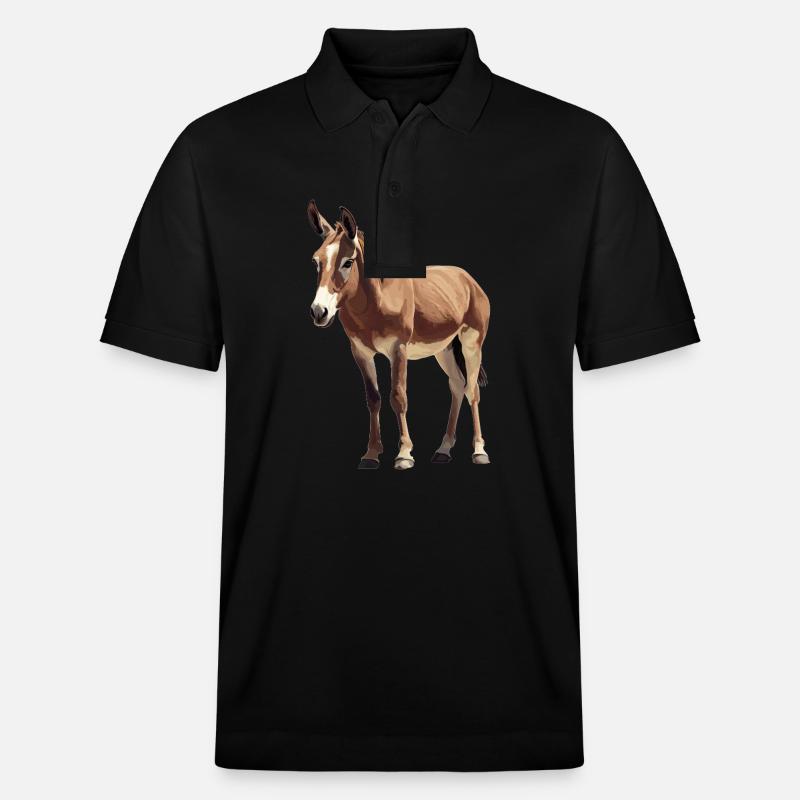 Âne Esel - Polo PREPSTER bio Stanley/Stella Unisexe - noir