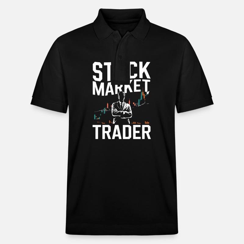 Trader boursier Graphique Trader boursier - Polo PREPSTER bio Stanley/Stella Unisexe - noir