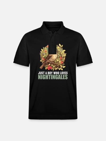 Nightingales Nightingale - Stanley/Stella Unisex Organic Polo Shirt PREPSTER - black