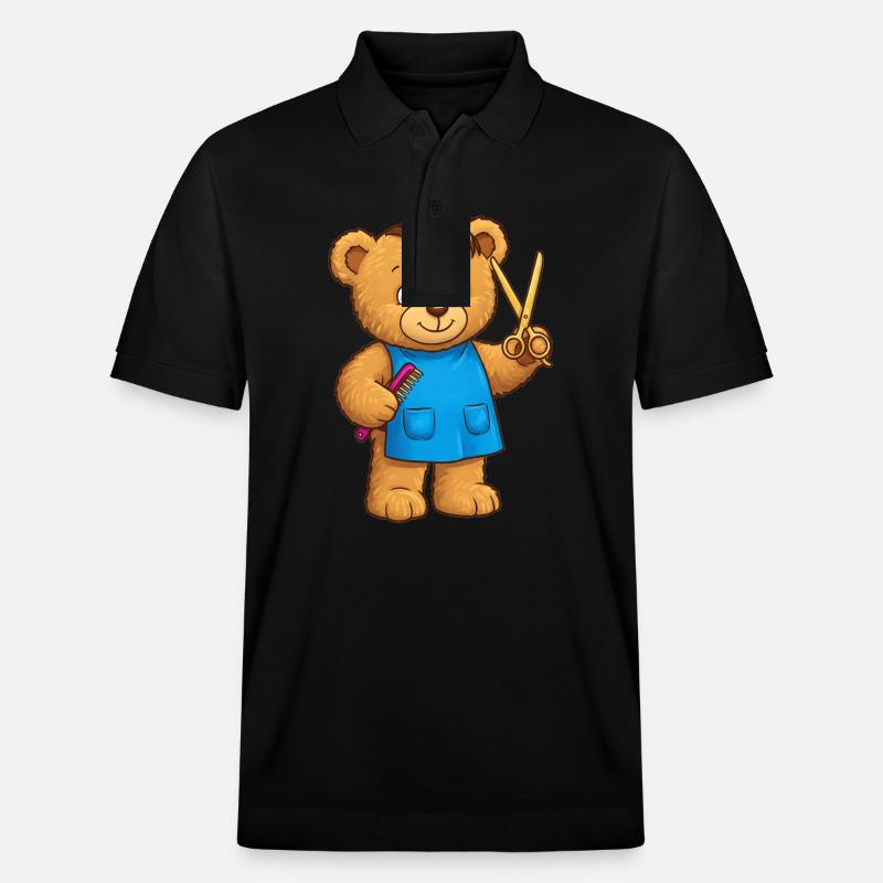 Teddy Bear Coiffeur - Polo PREPSTER bio Stanley/Stella Unisexe - noir