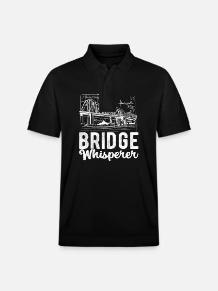 Bridge Engineer Bridge Construction - Stanley/Stella Unisex Organic Polo Shirt PREPSTER - black