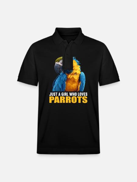 Parrot Parrot Parrot - Stanley/Stella Unisex Organic Polo Shirt PREPSTER - black