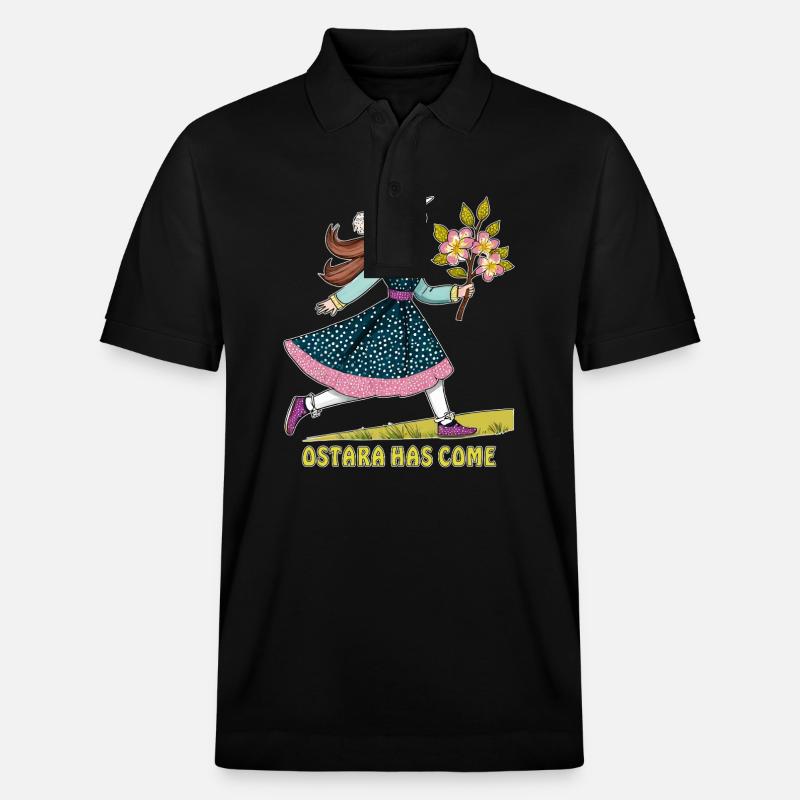 L’ENFANT OSTARA EST ARRIVÉE - Polo PREPSTER bio Stanley/Stella Unisexe - noir