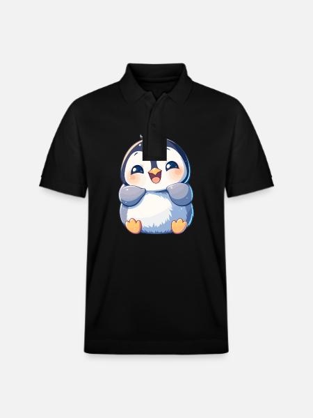 Penguins Penguin - Stanley/Stella Unisex Organic Polo Shirt PREPSTER - black