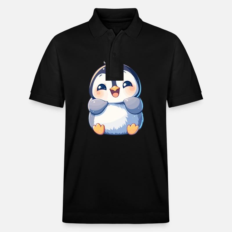 Pinguine Pinguin - Stanley/Stella Unisex Bio-Poloshirt PREPSTER - Schwarz