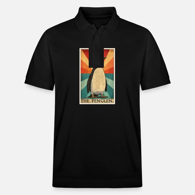 Pinguine Pinguin - Stanley/Stella Unisex Bio-Poloshirt PREPSTER - Schwarz