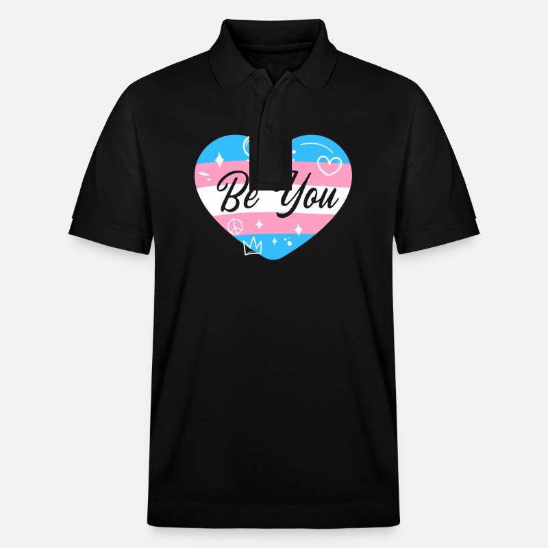 Fierté LGBT transgenre - Polo PREPSTER bio Stanley/Stella Unisexe - noir