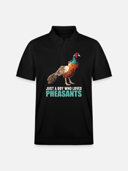 Pheasants Pheasant - Stanley/Stella Unisex Organic Polo Shirt PREPSTER - black