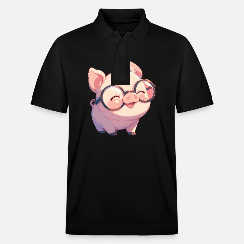 Cochon Cochon - Polo PREPSTER bio Stanley/Stella Unisexe - noir